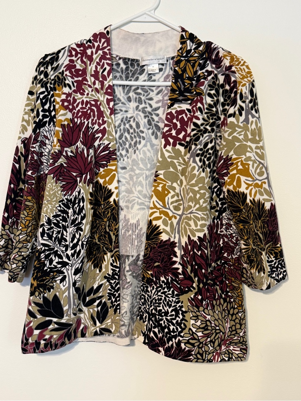 Christopher Banks Women’s Cardigan Size M - Autumn Colors